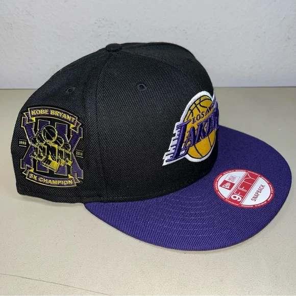 New Lakers kobe bryant 5X champions 1996-2016 XX years hat 9fifty snapback RARE